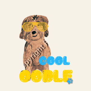 Sunny Cool Golden OOdle Tote Bag Design