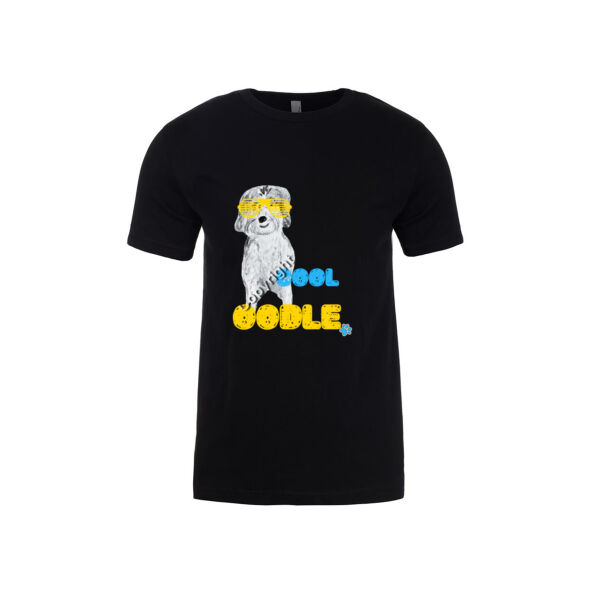 New to the pack is White Cool  Oodle he's  Spreading the LOVE OOdle PAWn Style -  mens fitted T shirt  Thumbnail