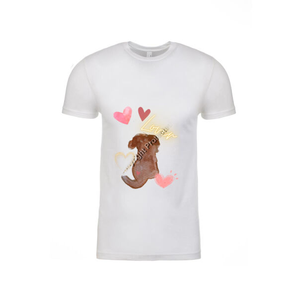 Love Love Hearts OOdle with Gold Logo Spreading the LOVE Campaign -  OOdle PAWns Unite -  mens fitted T shirt   Thumbnail
