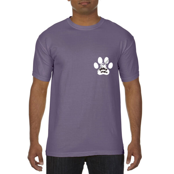 COOL COLOURS UNISEX T Shirt Spreading OOdles of Love with Oodle PAWn PAW  on your heart Thumbnail