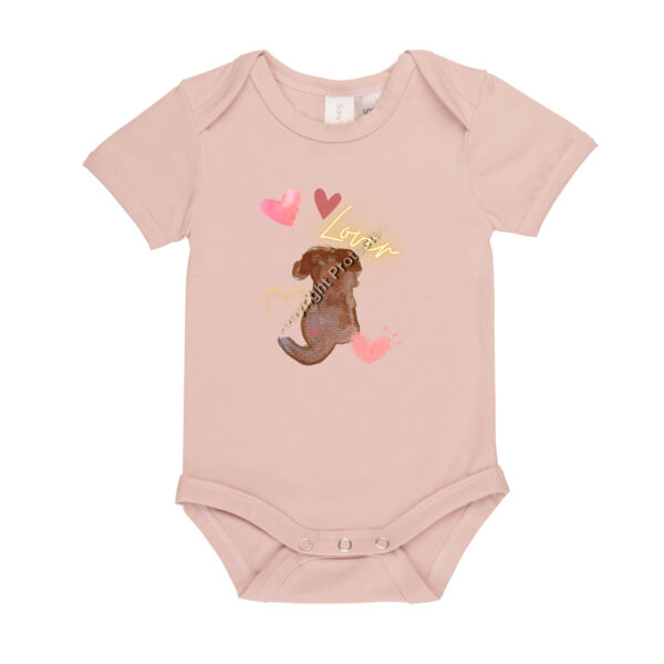 Spread Oodles Of LOVE JImmy Boy  Baby Organic Bodysuit a beautiful Unique Gift  Thumbnail