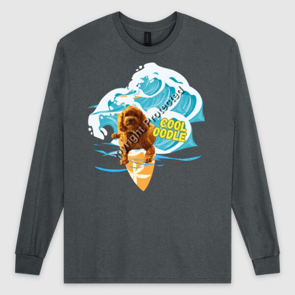 When the Surf is Firing so is JB -  Hang Ten in this Cool Winter T      - Ultra Cotton Mens Longsleeve Tee Thumbnail