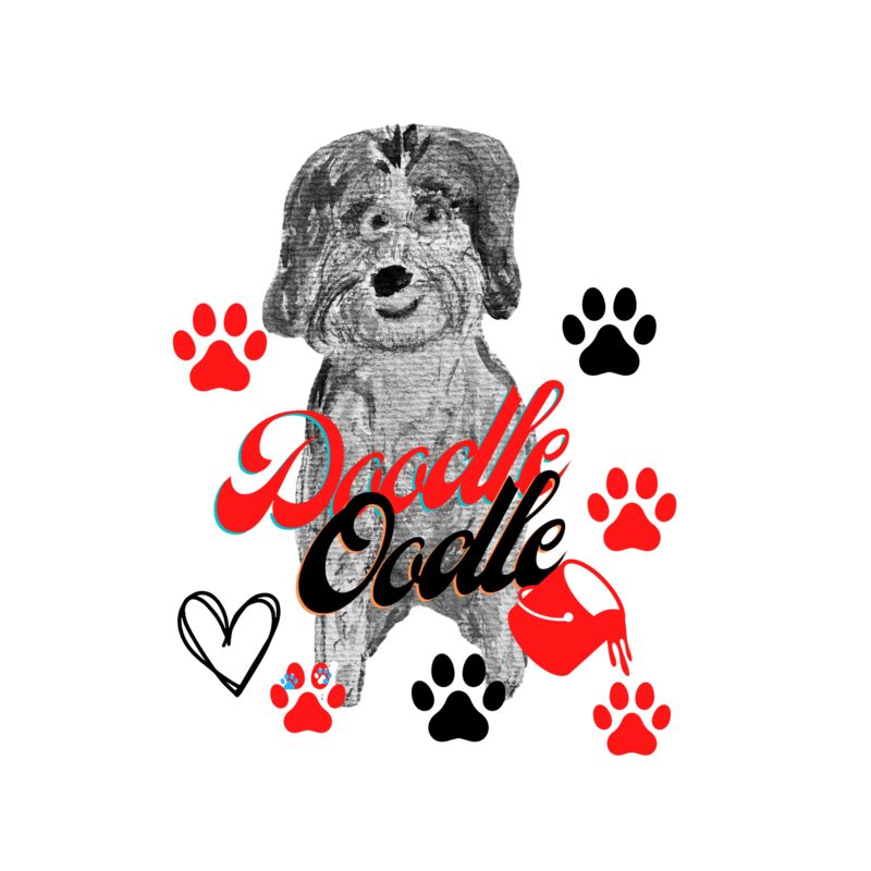 red black doodle Thumbnail